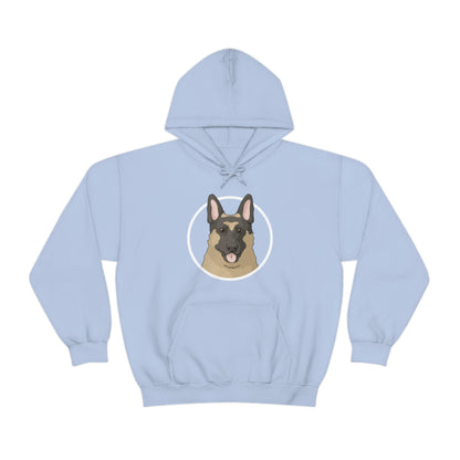 German Shepherd Circle | Hooded Sweatshirt - Detezi Designs-15799530752681438673