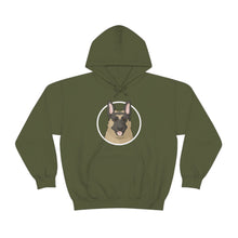 Load image into Gallery viewer, German Shepherd Circle | Hooded Sweatshirt - Detezi Designs-27624858594445290863
