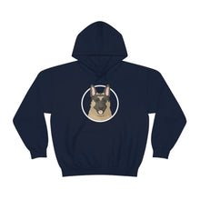 Load image into Gallery viewer, German Shepherd Circle | Hooded Sweatshirt - Detezi Designs-28699201989754538116
