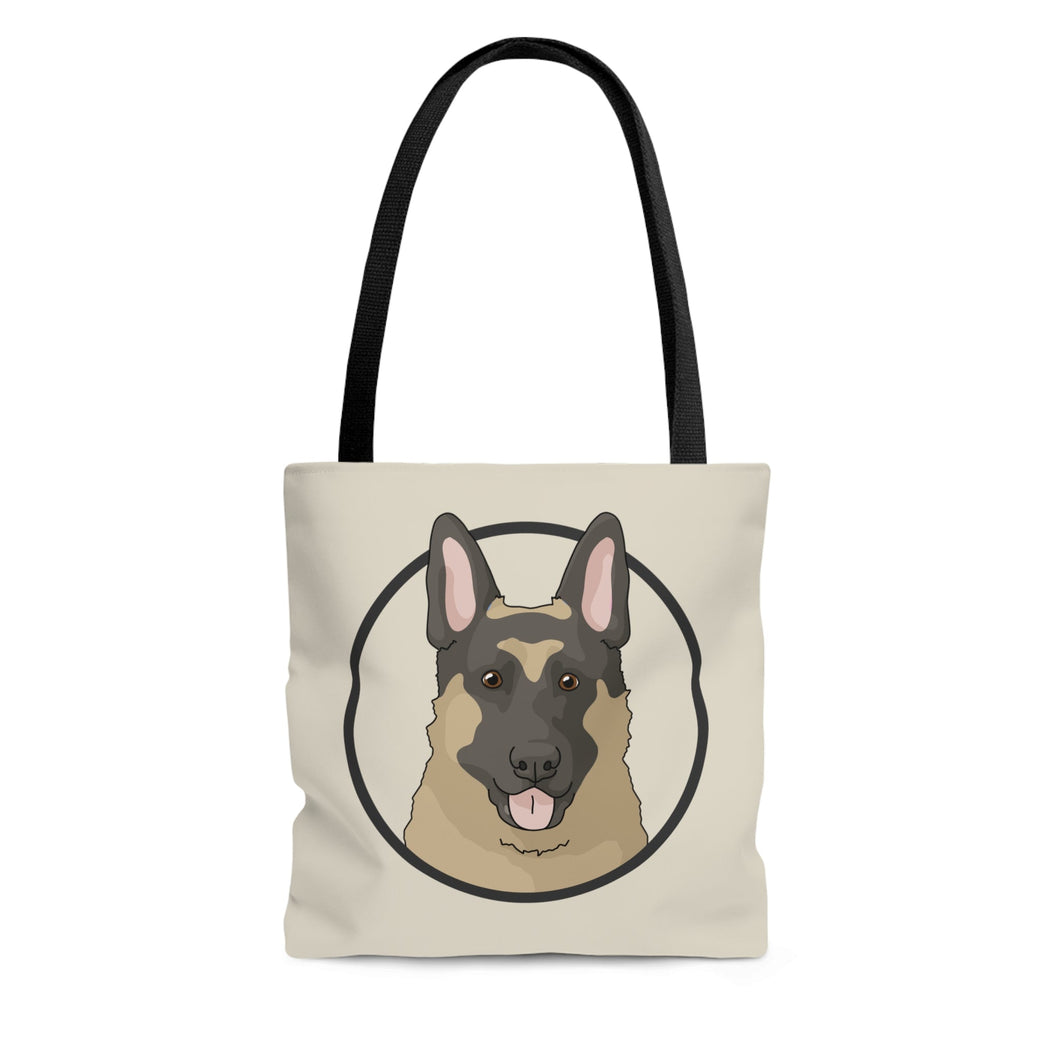 German Shepherd Circle | Tote Bag - Detezi Designs-32395955677378310651