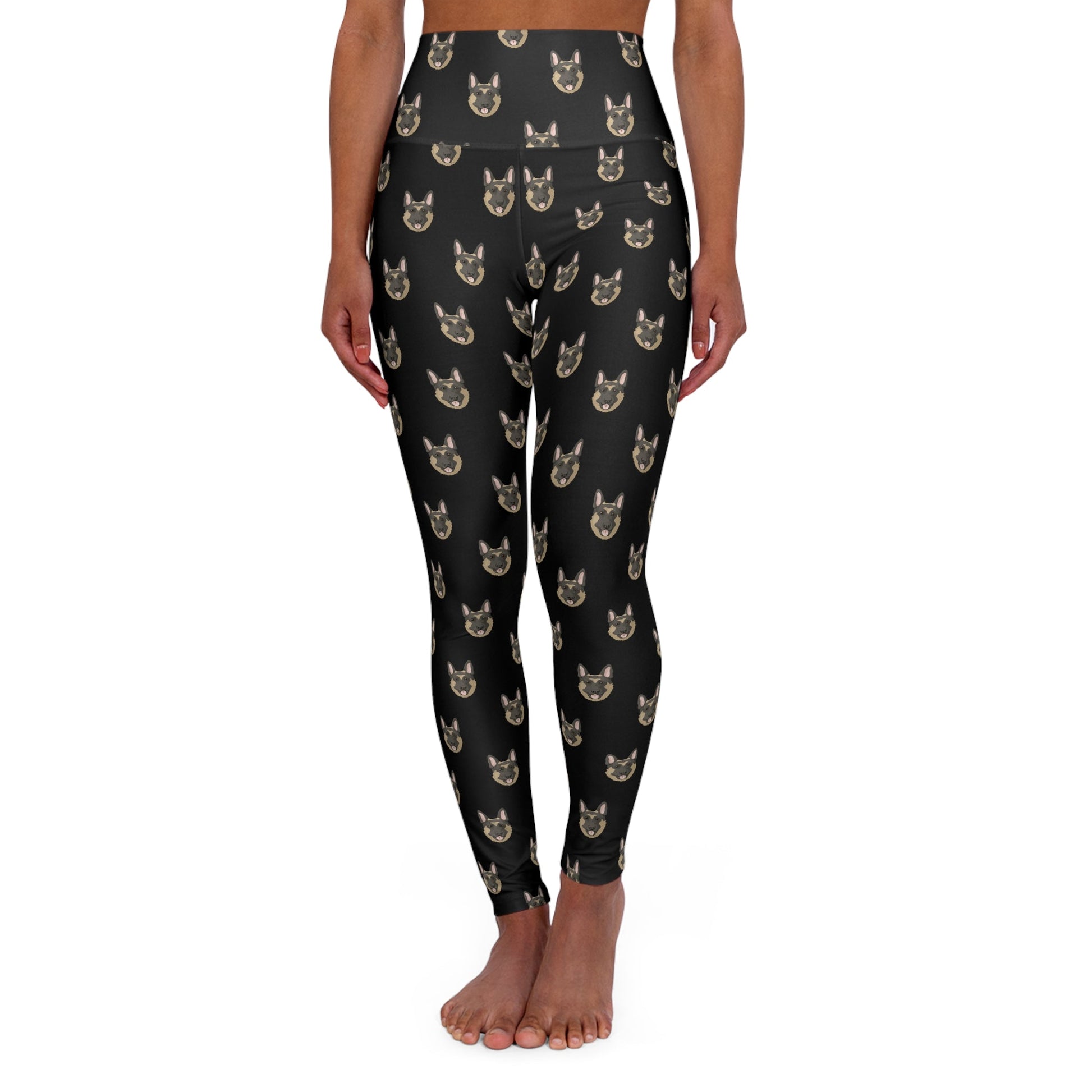 German Shepherd Faces | Leggings - Detezi Designs-22529158353236254354