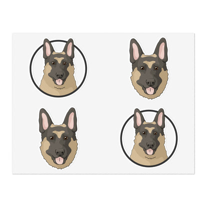 German Shepherd | Sticker Sheet - Detezi Designs-10129064959994949448