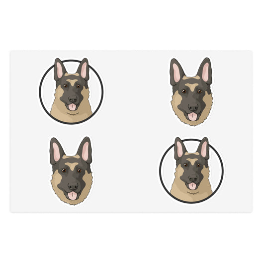 German Shepherd | Sticker Sheet - Detezi Designs-19059486020253708977