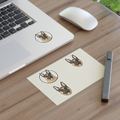 German Shepherd | Sticker Sheet - Detezi Designs-74133382576832992162