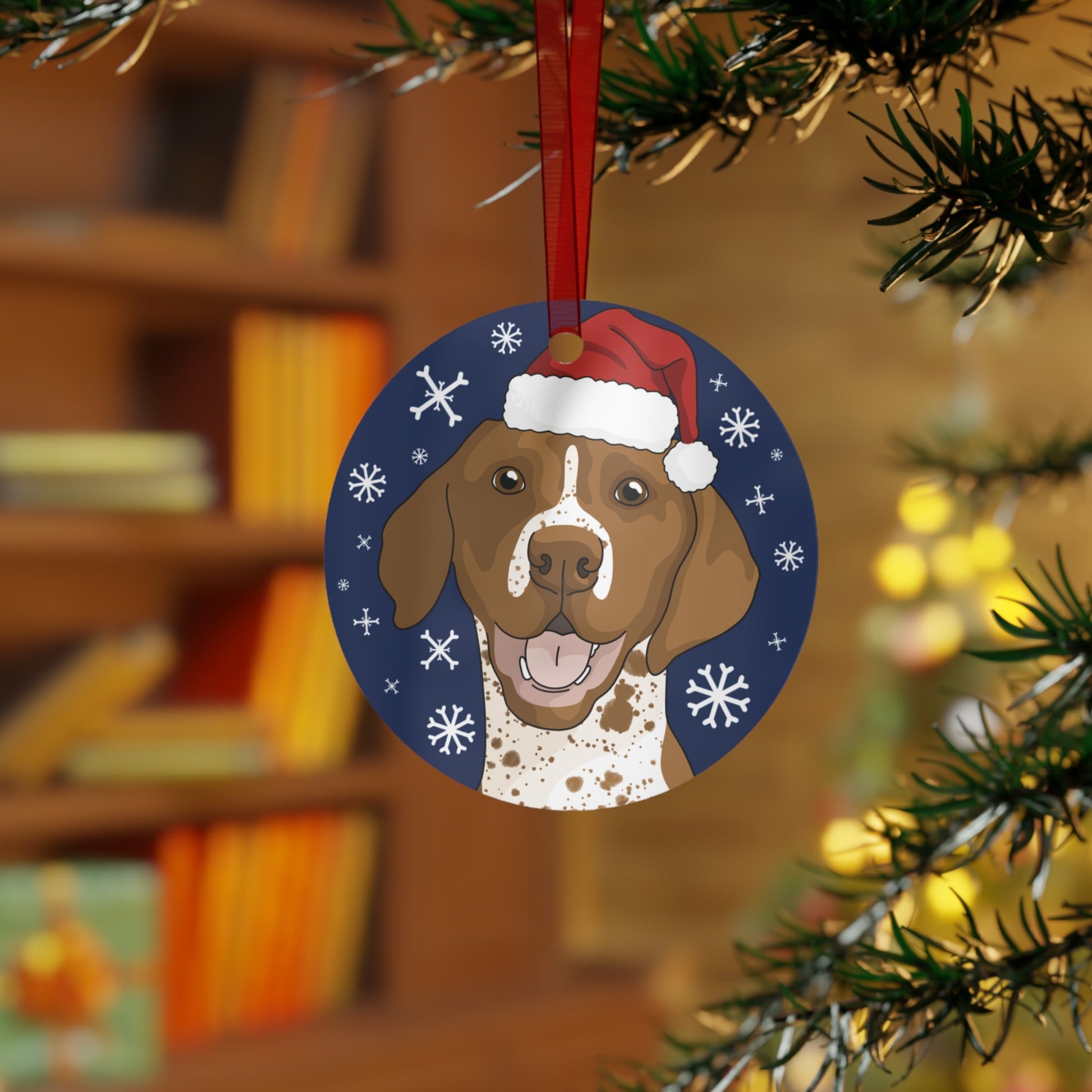 German Shorthair Pointer | 2023 Holiday Ornament - Detezi Designs-10581253588312463754