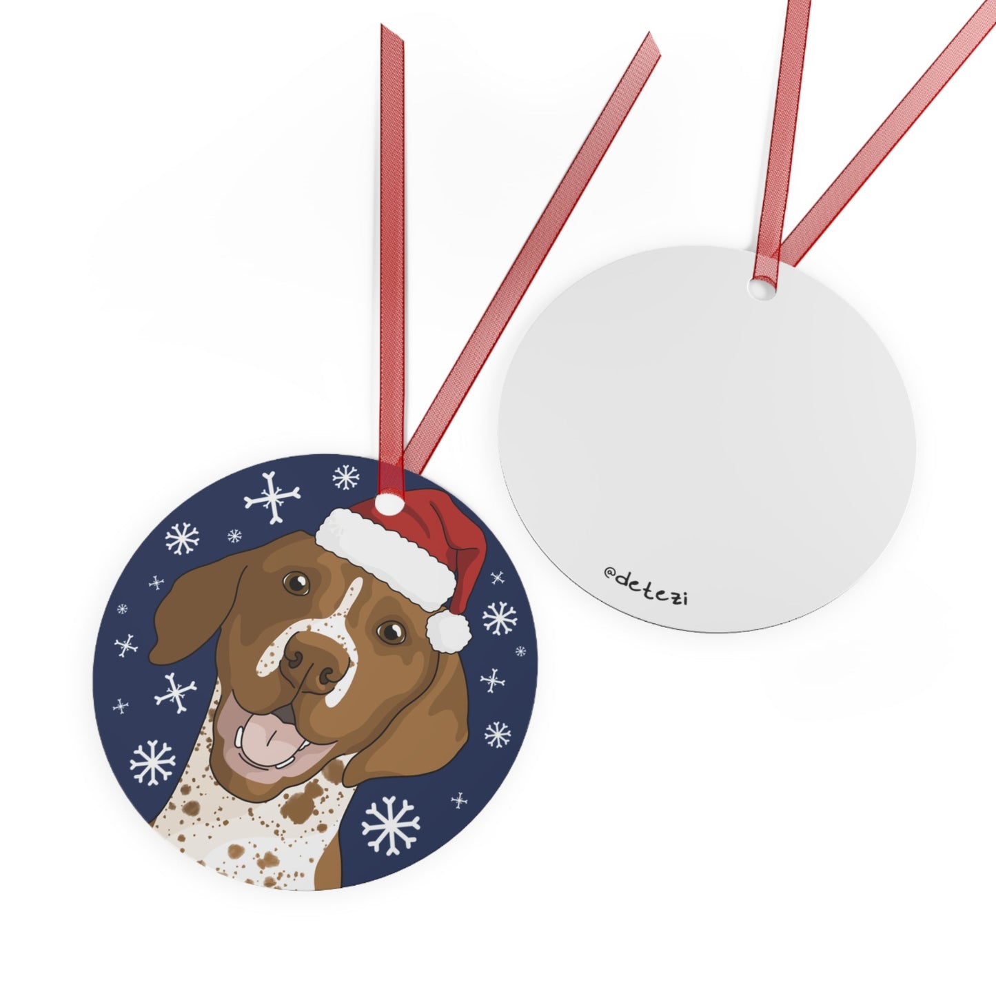 German Shorthair Pointer | 2023 Holiday Ornament - Detezi Designs-10581253588312463754