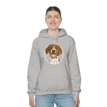 German Shorthair Pointer Circle | Hooded Sweatshirt - Detezi Designs-13630760550151699685