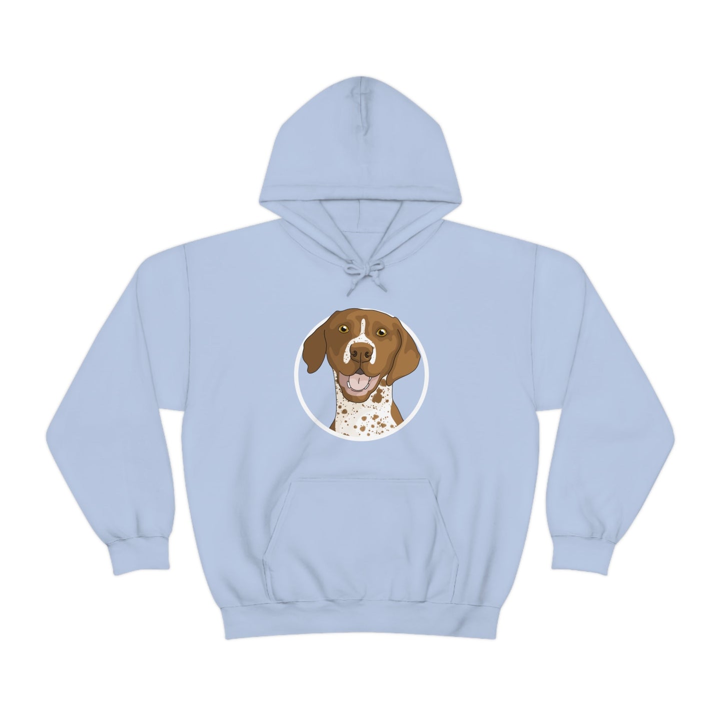 German Shorthair Pointer Circle | Hooded Sweatshirt - Detezi Designs-78660593331240697375