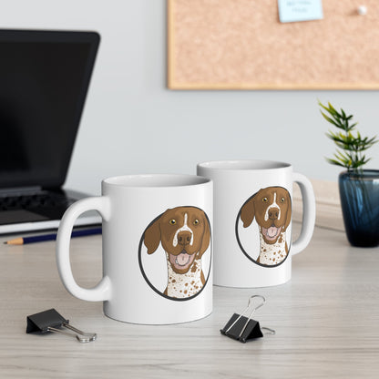 German Shorthair Pointer Circle | Mug - Detezi Designs-19803340568176100594