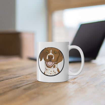 German Shorthair Pointer Circle | Mug - Detezi Designs-19803340568176100594