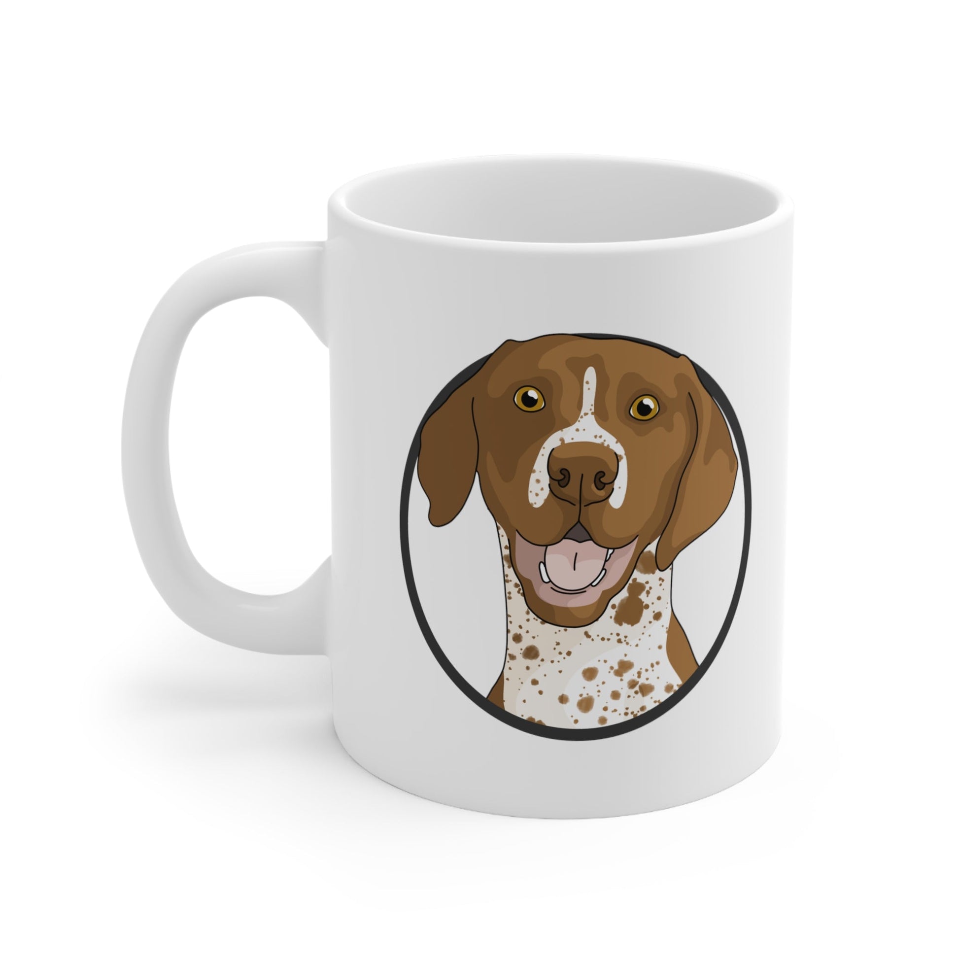 German Shorthair Pointer Circle | Mug - Detezi Designs-19803340568176100594