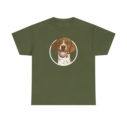 German Shorthair Pointer Circle | T-shirt - Detezi Designs-17964732866940230651