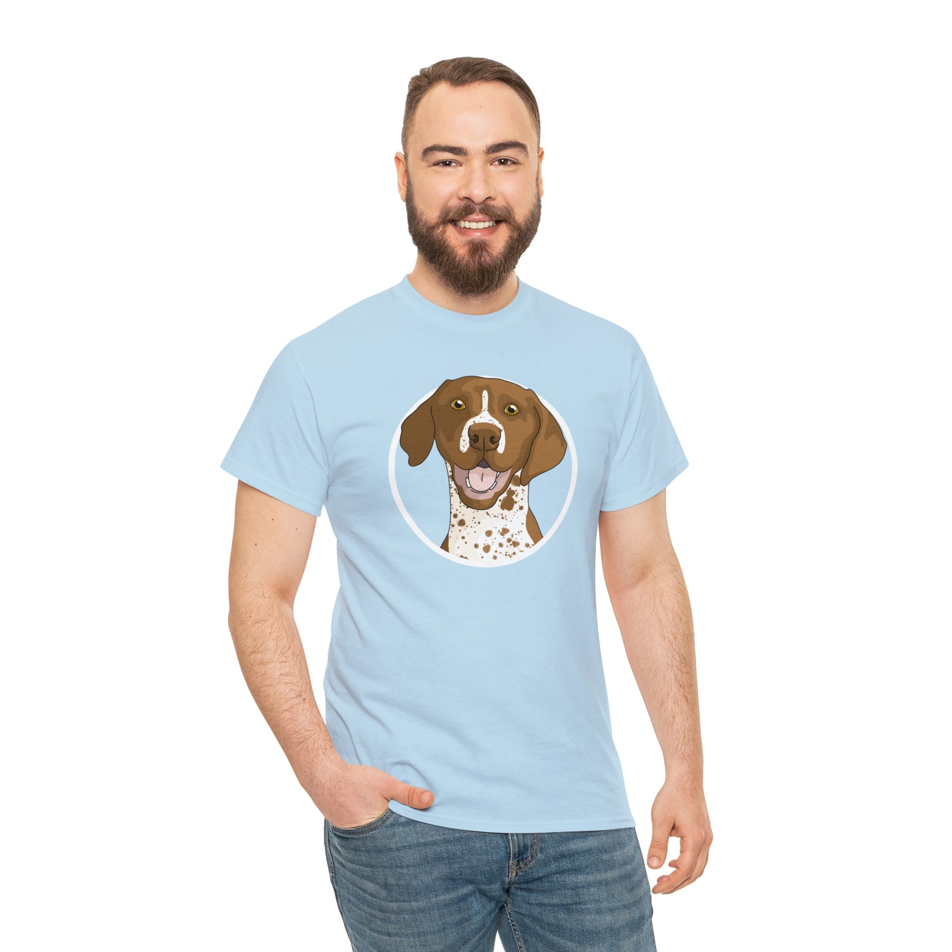 German Shorthair Pointer Circle | T-shirt - Detezi Designs-26094951227920580777