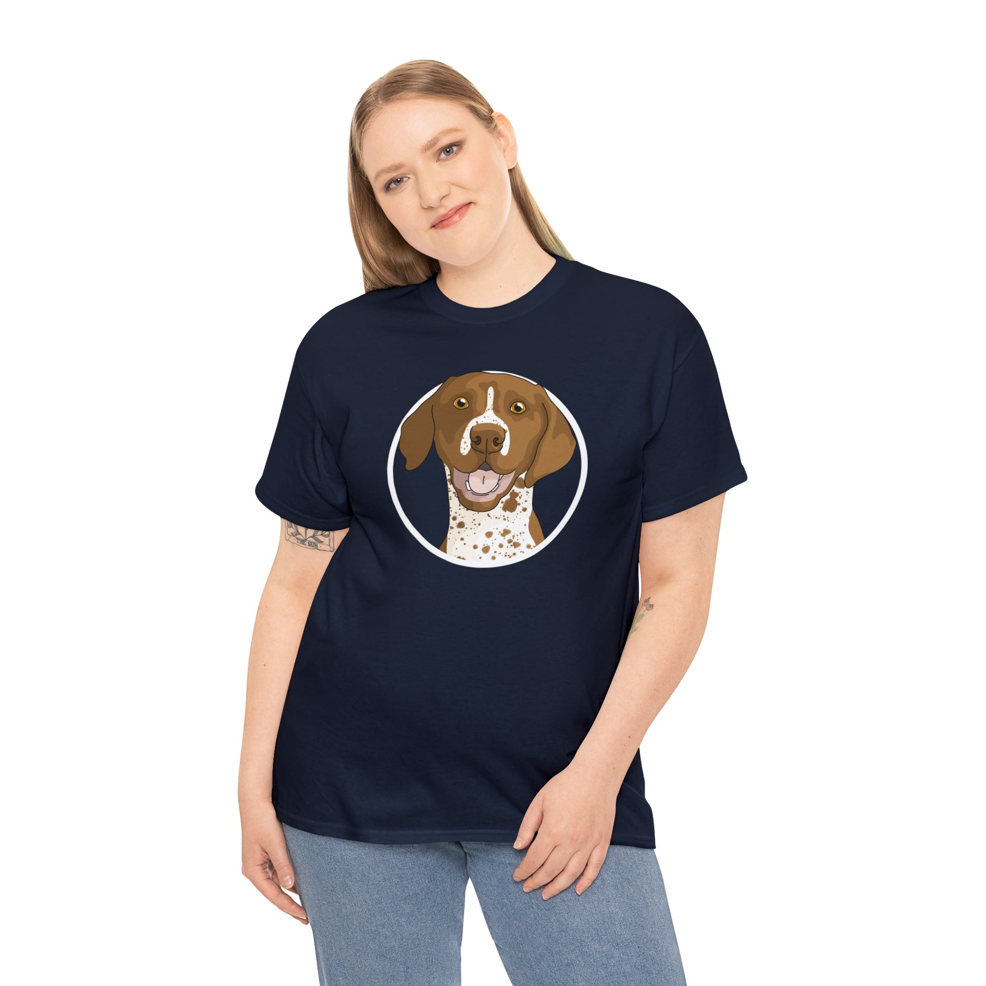 German Shorthair Pointer Circle | T-shirt - Detezi Designs-26094951227920580777