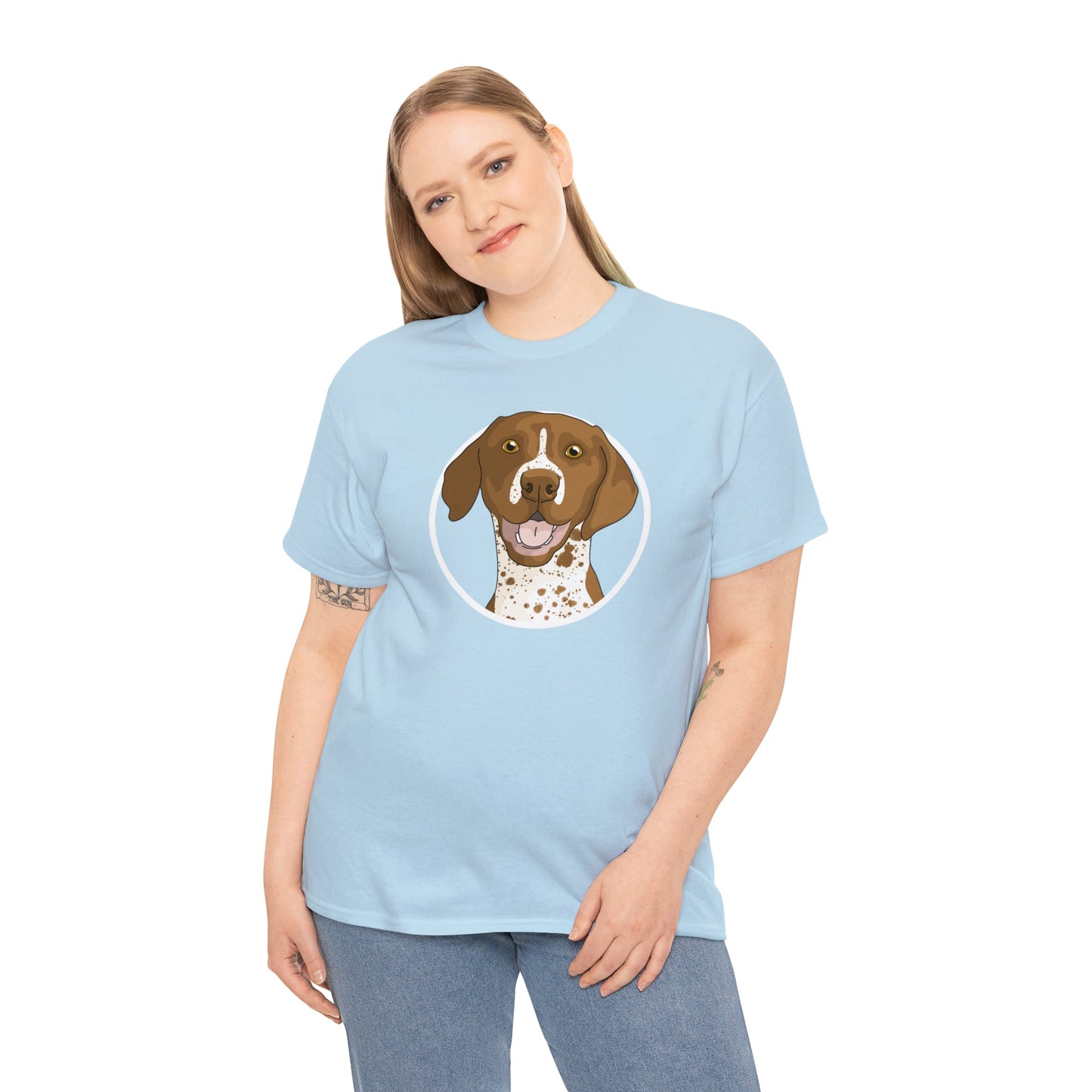 German Shorthair Pointer Circle | T-shirt - Detezi Designs-26094951227920580777