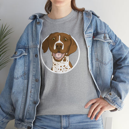 German Shorthair Pointer Circle | T-shirt - Detezi Designs-26094951227920580777