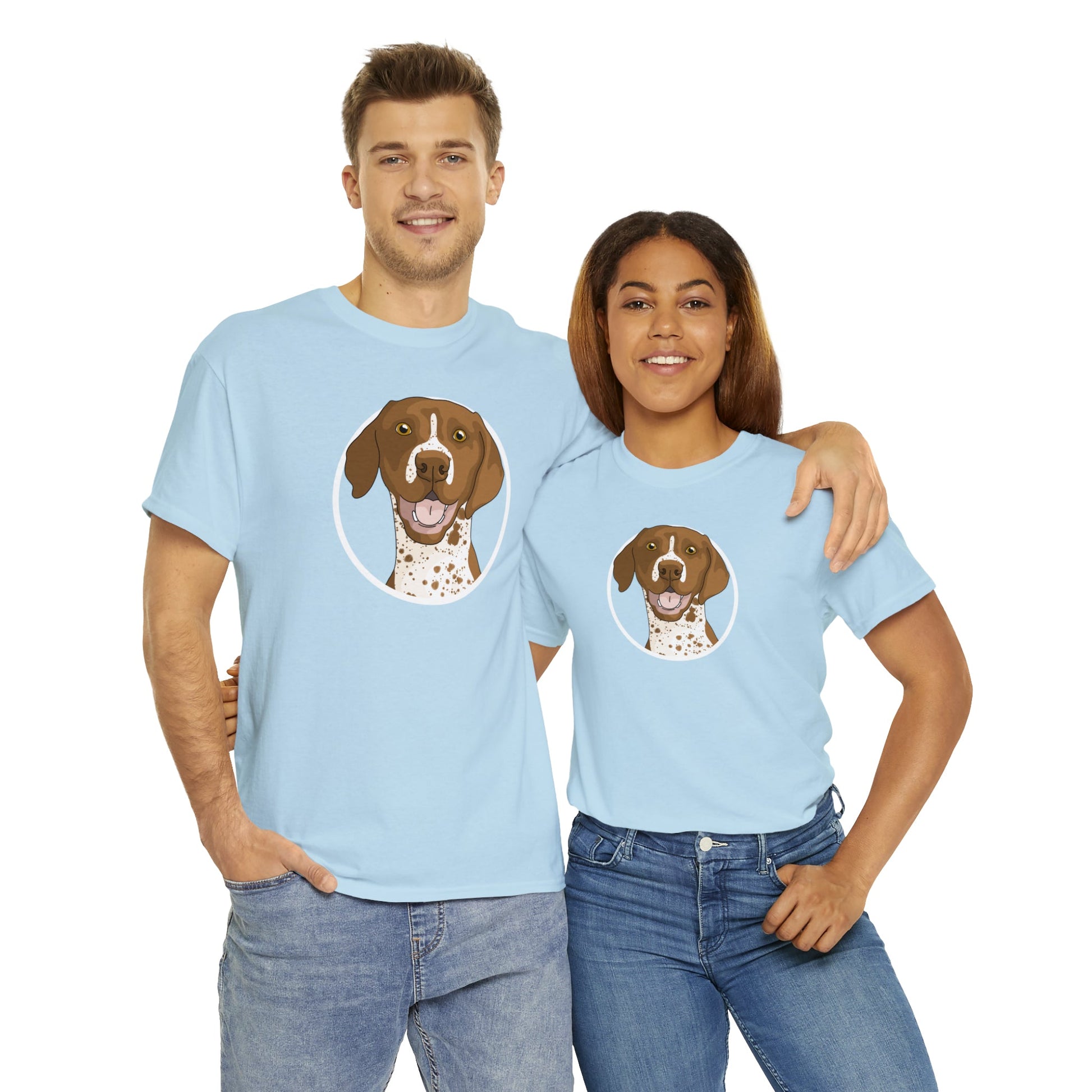 German Shorthair Pointer Circle | T-shirt - Detezi Designs-26094951227920580777