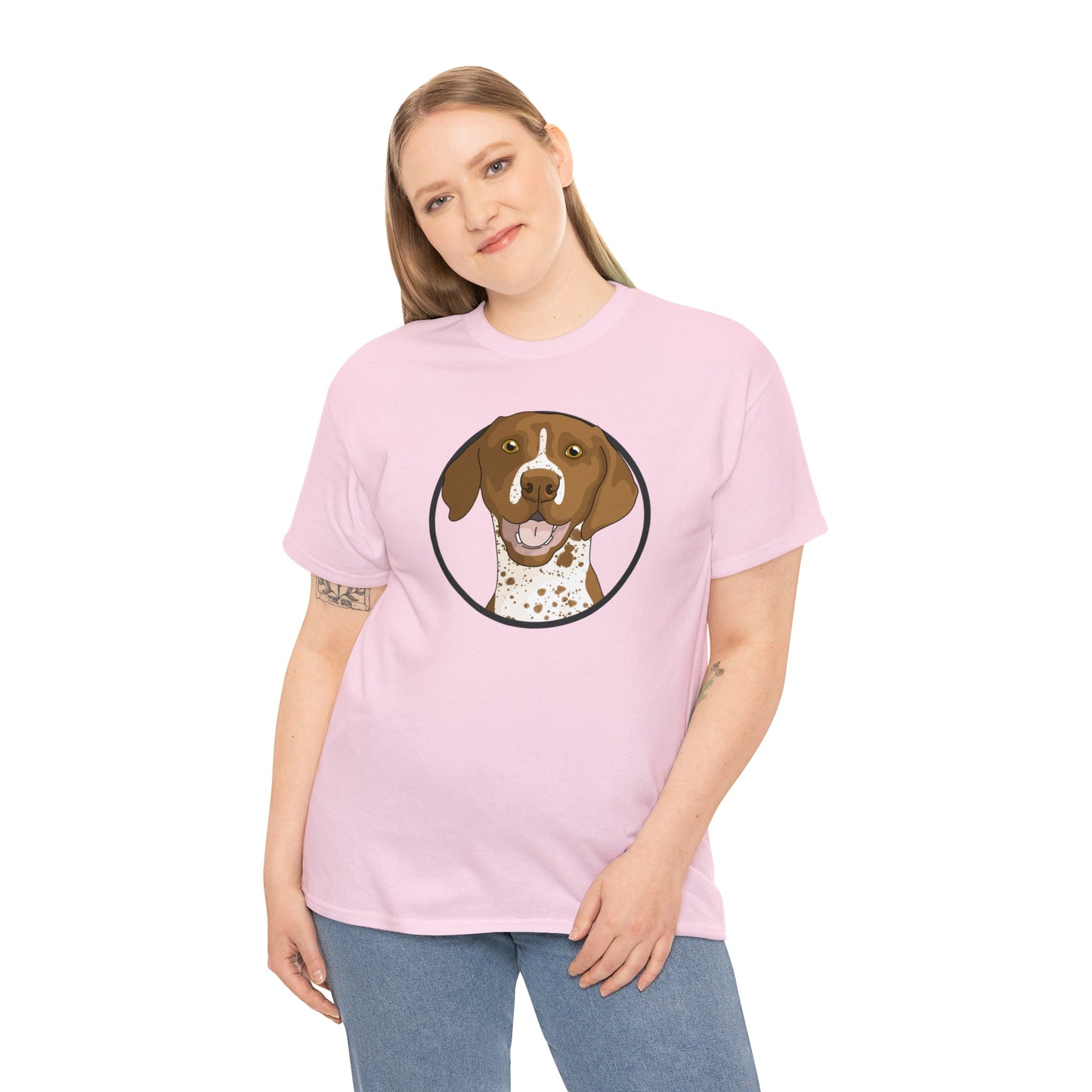 German Shorthair Pointer Circle | T-shirt - Detezi Designs-26094951227920580777