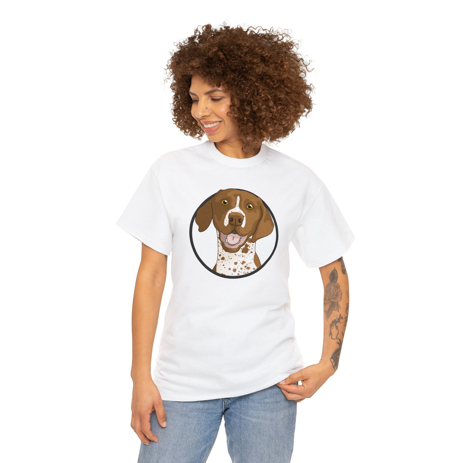 German Shorthair Pointer Circle | T-shirt - Detezi Designs-26094951227920580777