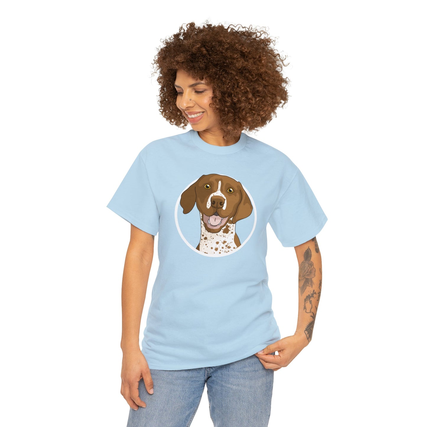 German Shorthair Pointer Circle | T-shirt - Detezi Designs-26094951227920580777