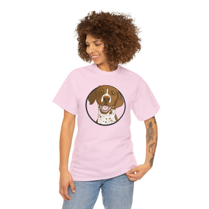 German Shorthair Pointer Circle | T-shirt - Detezi Designs-26094951227920580777