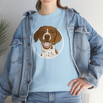 German Shorthair Pointer Circle | T-shirt - Detezi Designs-26094951227920580777