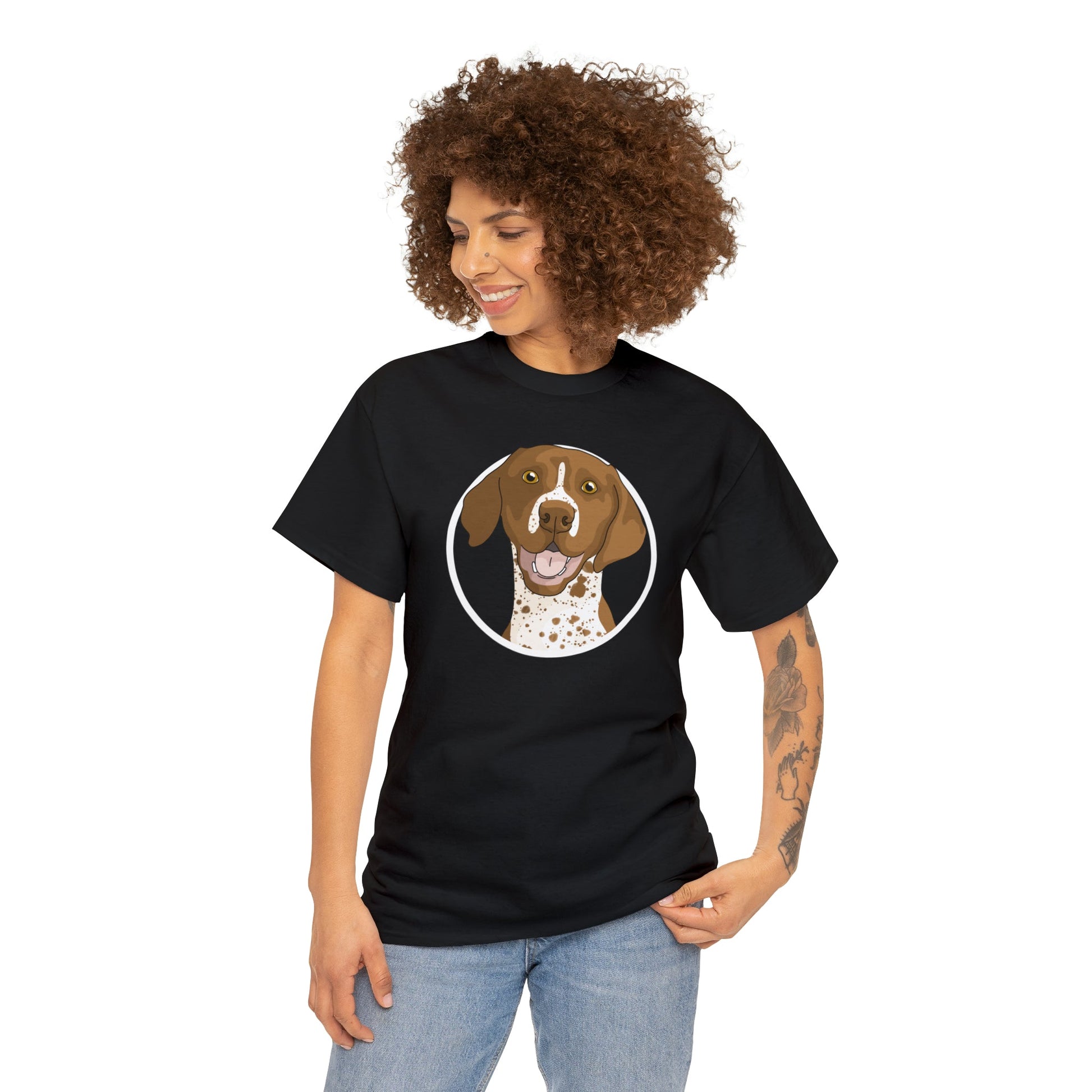 German Shorthair Pointer Circle | T-shirt - Detezi Designs-26094951227920580777