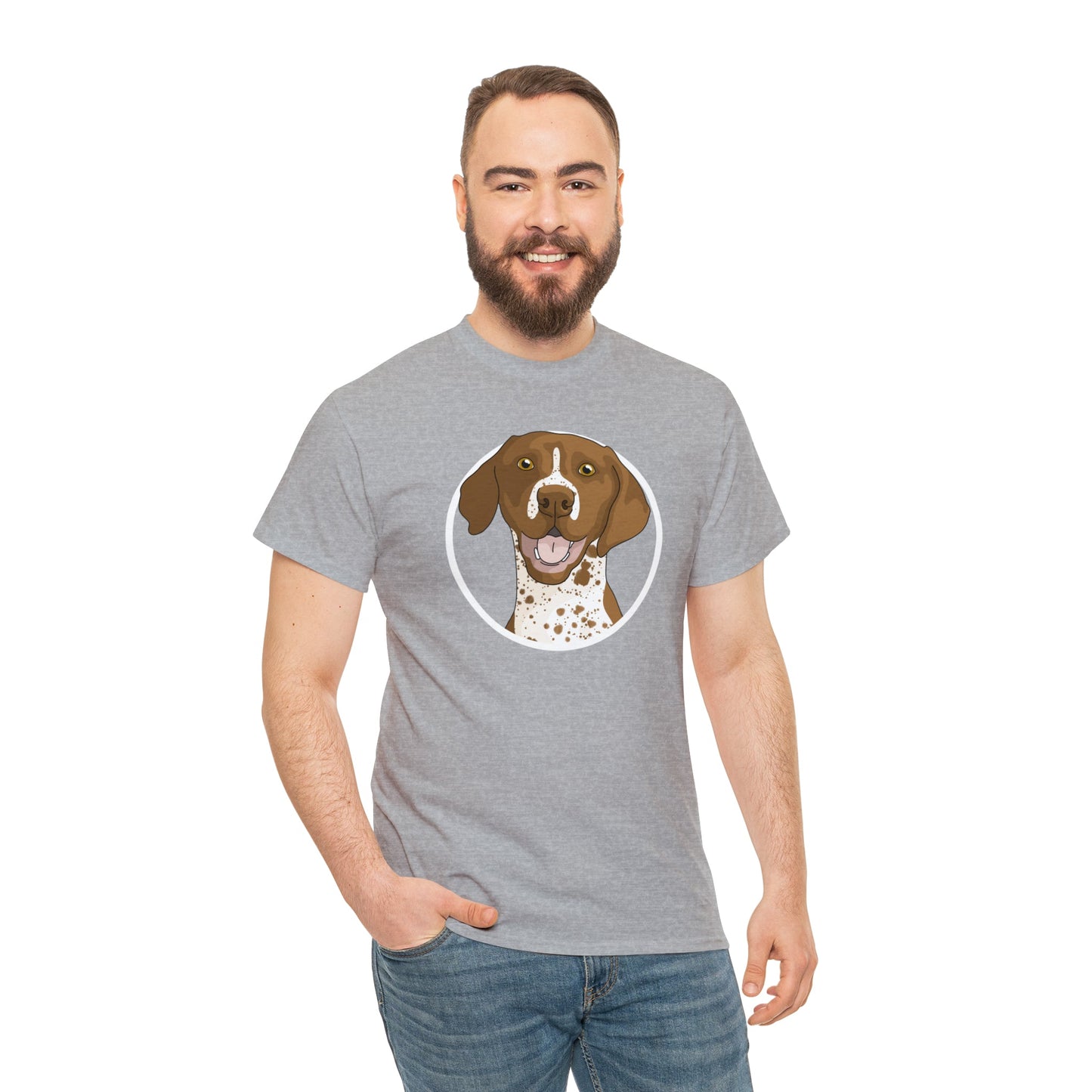 German Shorthair Pointer Circle | T-shirt - Detezi Designs-26094951227920580777