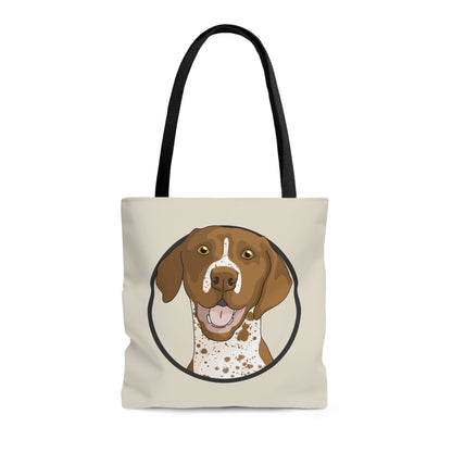 German Shorthair Pointer Circle | Tote Bag - Detezi Designs-16469239578542471915