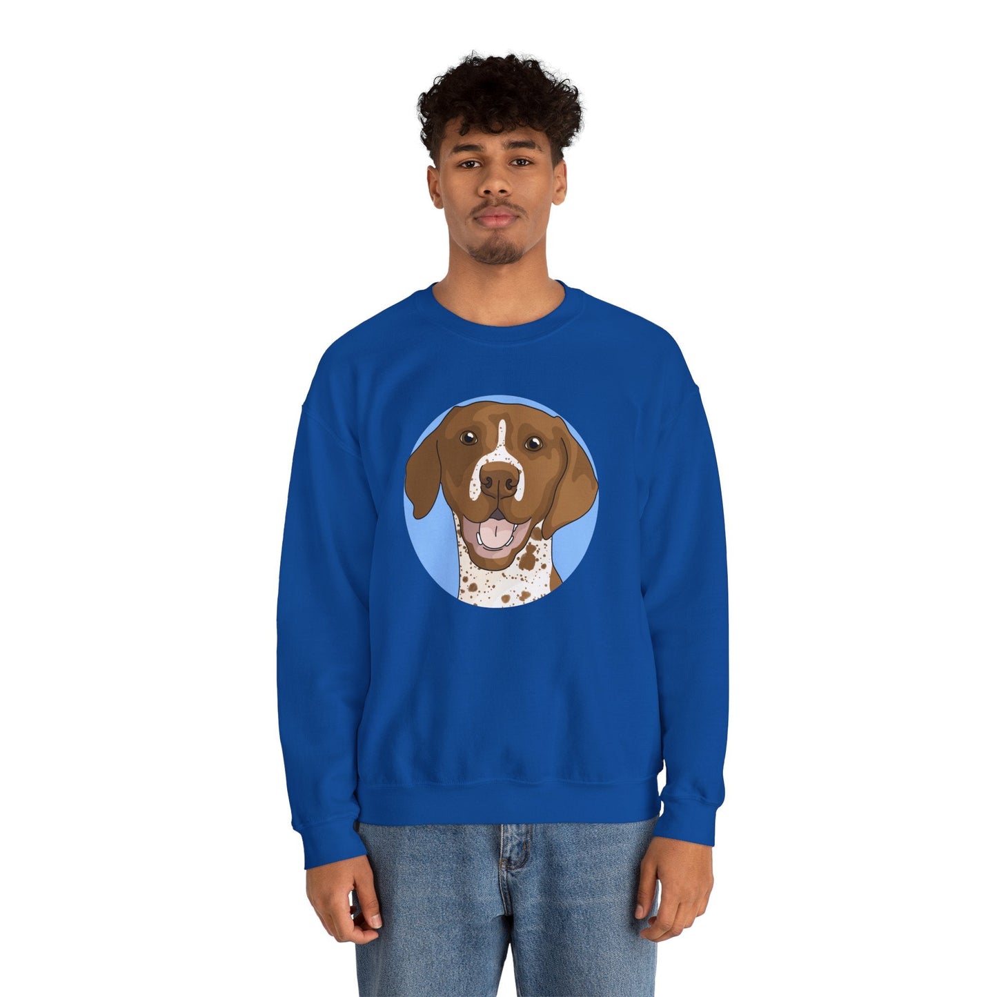 German Shorthair Pointer | Crewneck Sweatshirt - Detezi Designs-18185934498059899994