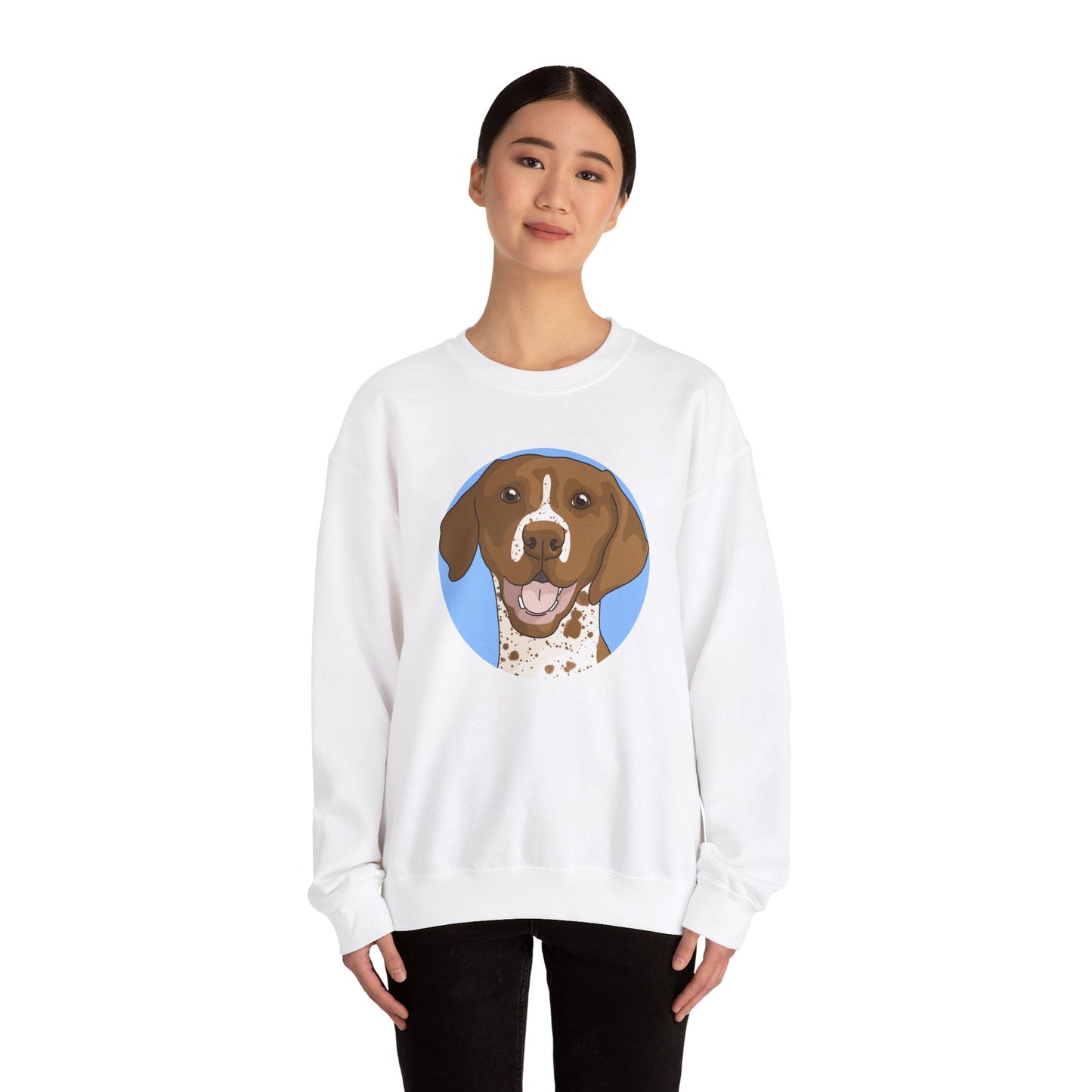 German Shorthair Pointer | Crewneck Sweatshirt - Detezi Designs-18185934498059899994