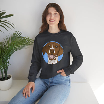 German Shorthair Pointer | Crewneck Sweatshirt - Detezi Designs-18185934498059899994