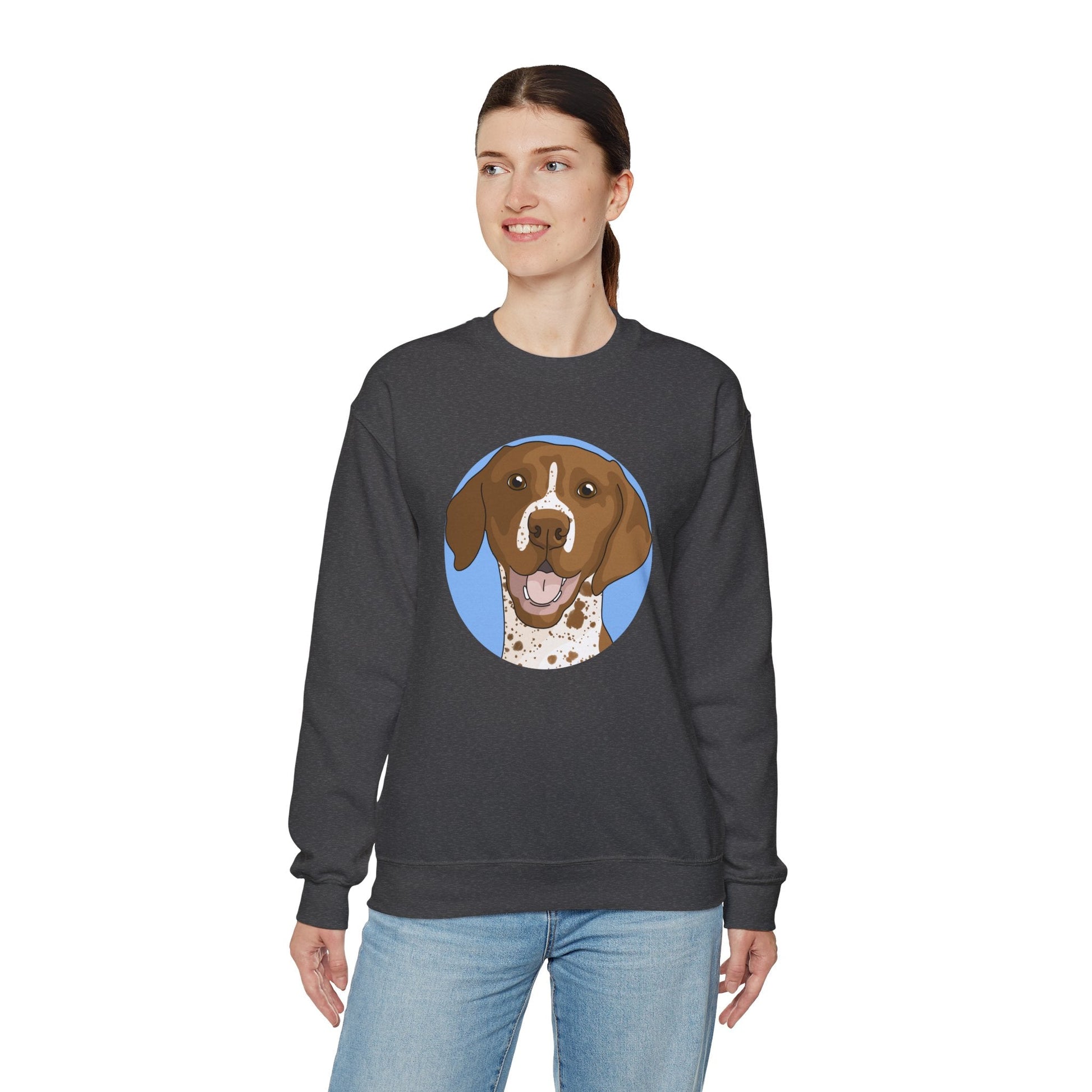 German Shorthair Pointer | Crewneck Sweatshirt - Detezi Designs-18185934498059899994