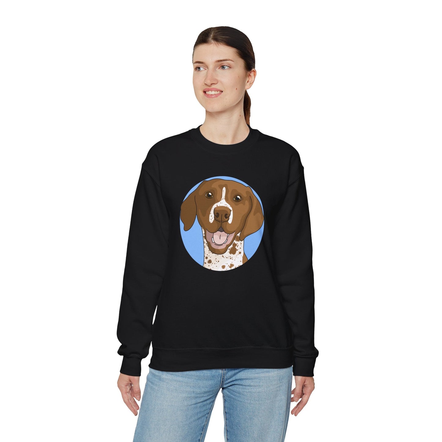 German Shorthair Pointer | Crewneck Sweatshirt - Detezi Designs-18185934498059899994