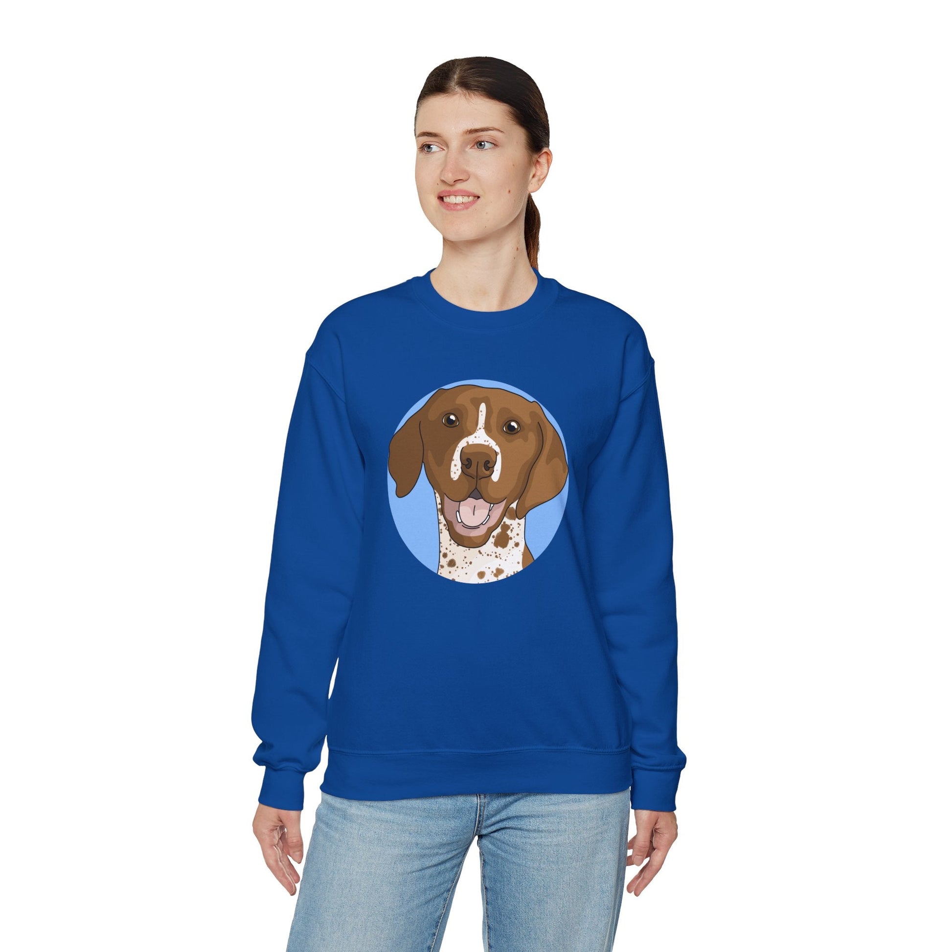 German Shorthair Pointer | Crewneck Sweatshirt - Detezi Designs-18185934498059899994