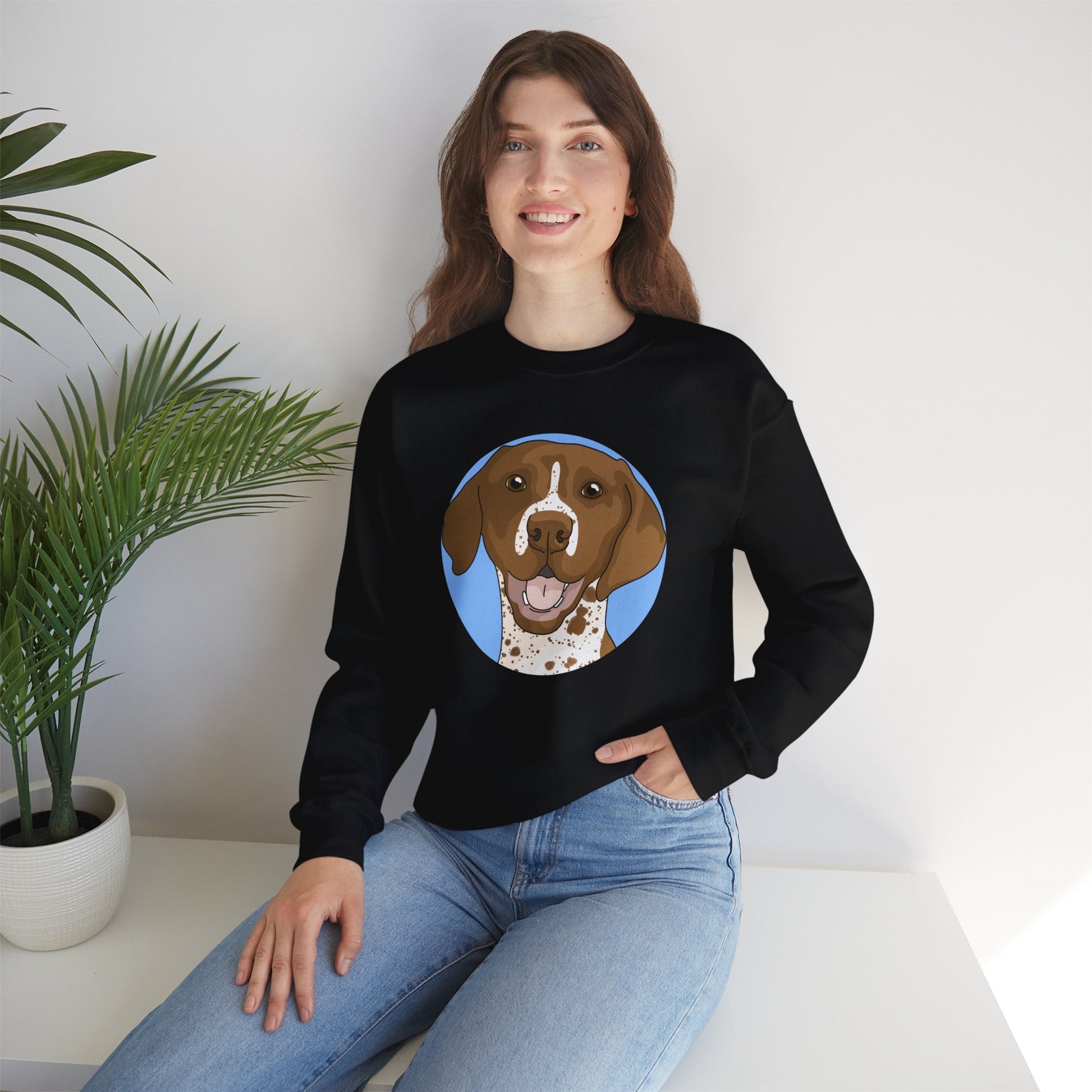 German Shorthair Pointer | Crewneck Sweatshirt - Detezi Designs-18185934498059899994