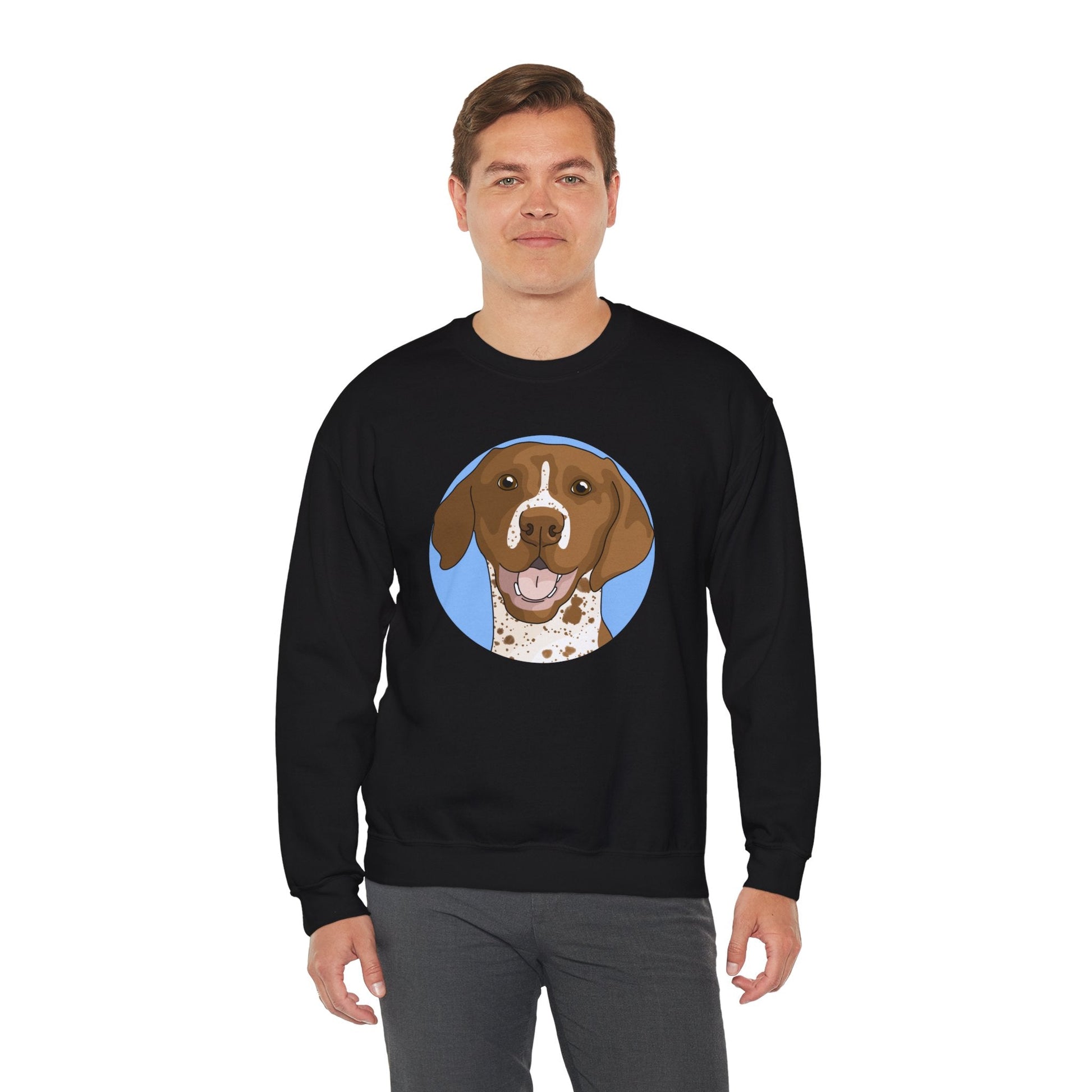 German Shorthair Pointer | Crewneck Sweatshirt - Detezi Designs-18185934498059899994