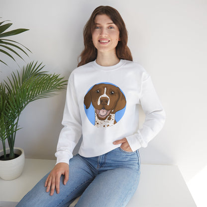 German Shorthair Pointer | Crewneck Sweatshirt - Detezi Designs-18185934498059899994