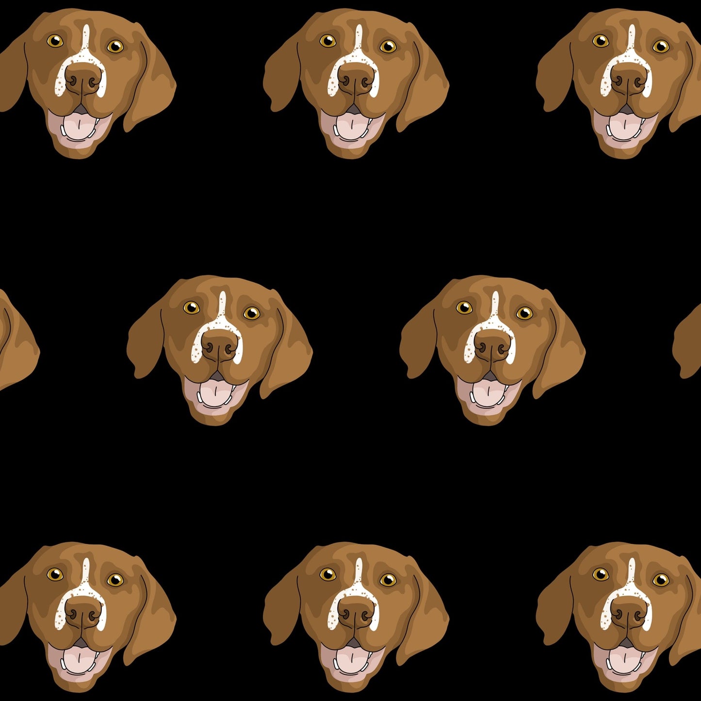 German Shorthair Pointer Faces | Crop Tee - Detezi Designs-GR001