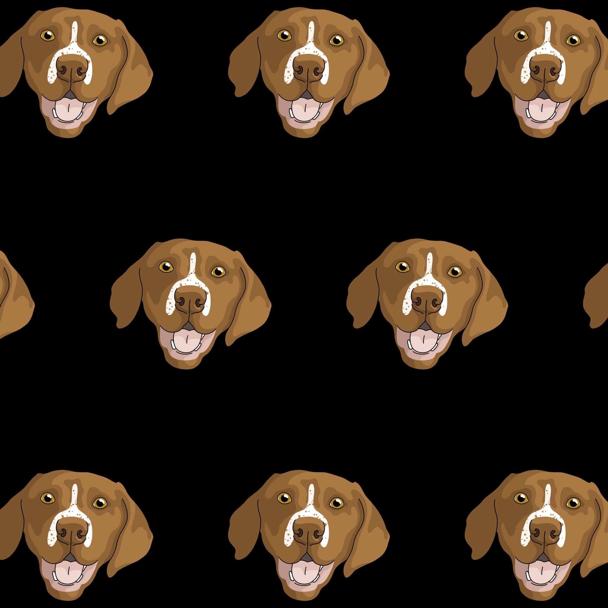 German Shorthair Pointer Faces | Crop Tee - Detezi Designs-GR001