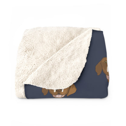 German Shorthair Pointer Faces | Sherpa Fleece Blanket - Detezi Designs-28780472479457556086