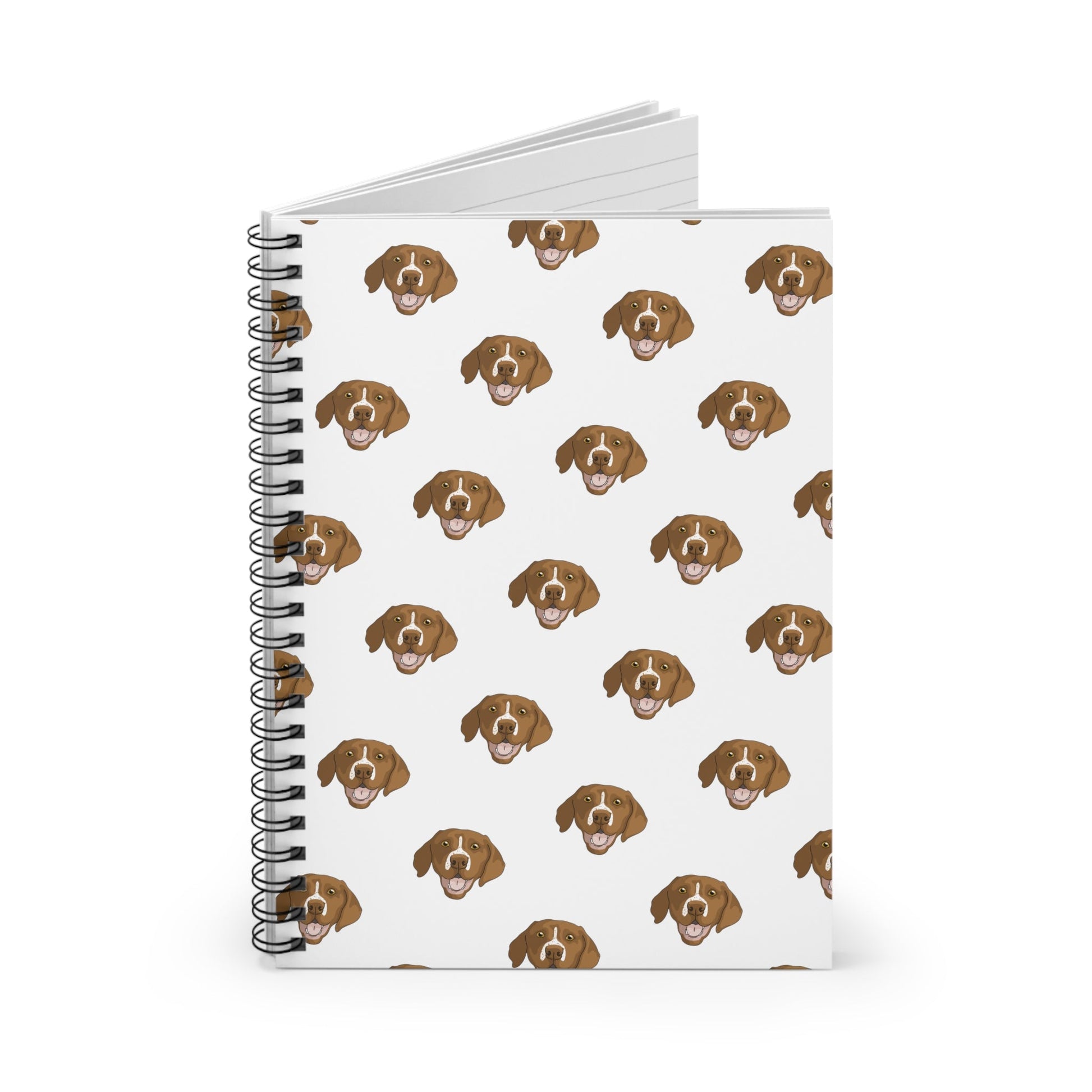 German Shorthair Pointer Faces | Spiral Notebook - Detezi Designs-11829494151562981165