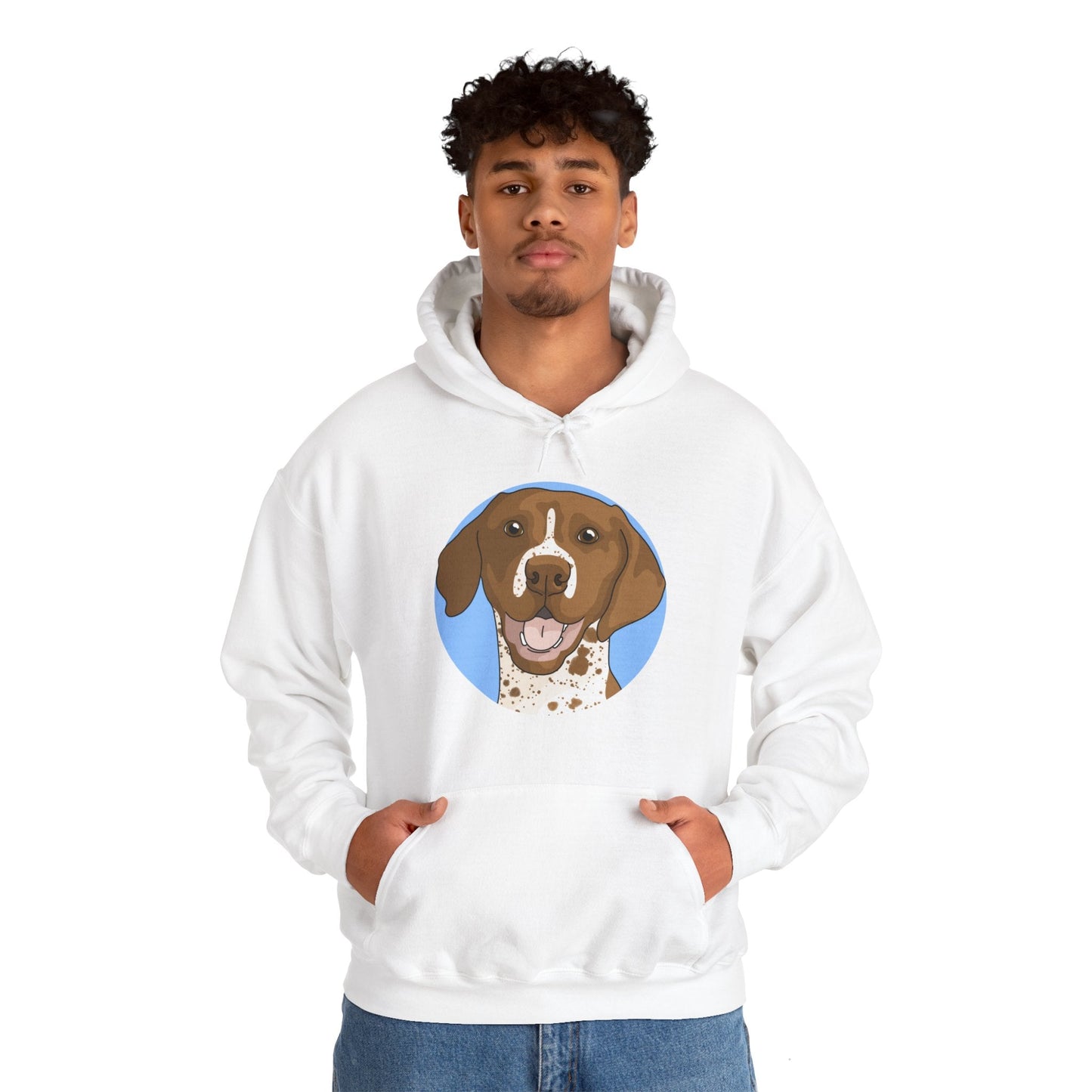 German Shorthair Pointer | Hooded Sweatshirt - Detezi Designs-30989630404871243513