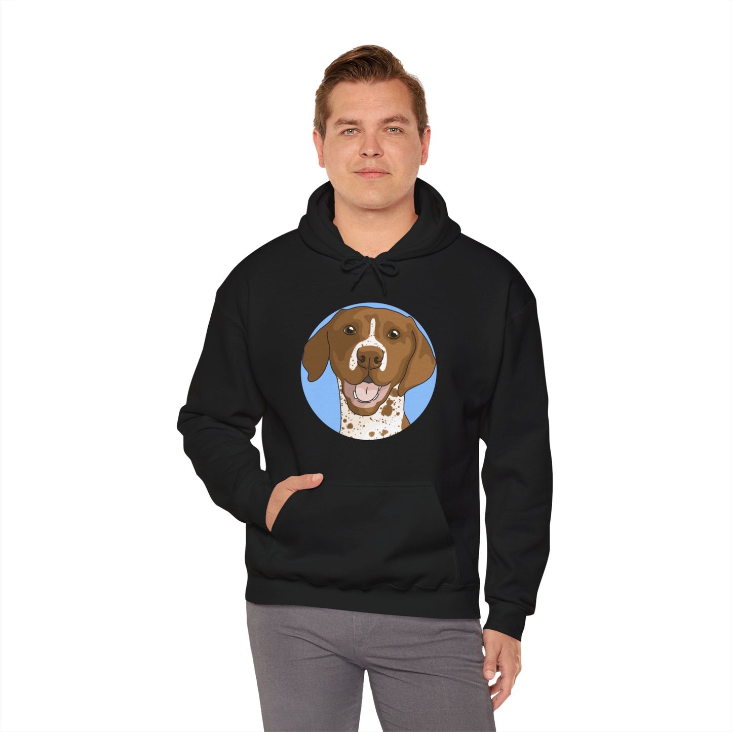 German Shorthair Pointer | Hooded Sweatshirt - Detezi Designs-30989630404871243513