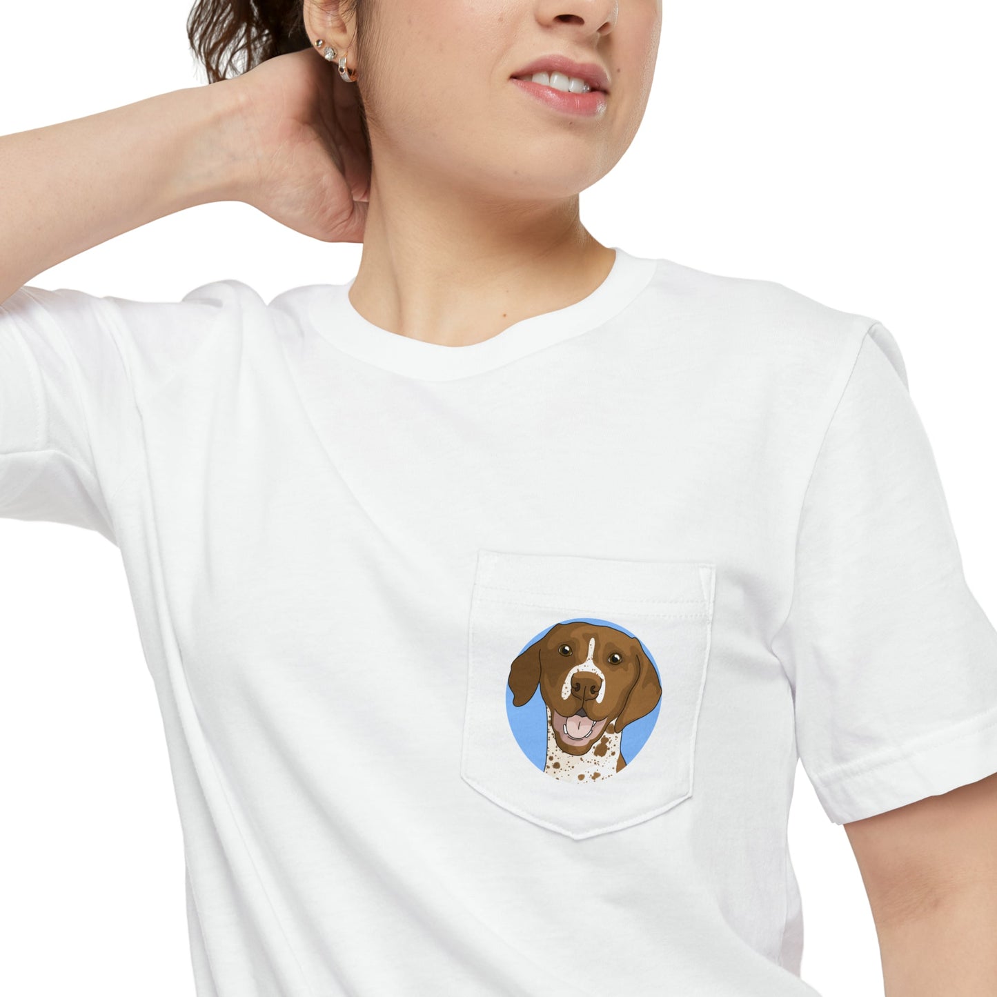 German Shorthair Pointer | Pocket T-shirt - Detezi Designs-70151469435492010312