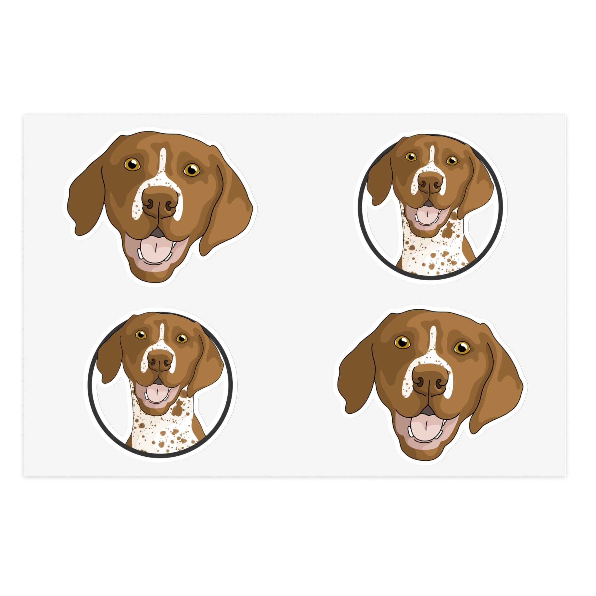 German Shorthair Pointer | Sticker Sheet - Detezi Designs-17333867085760368087