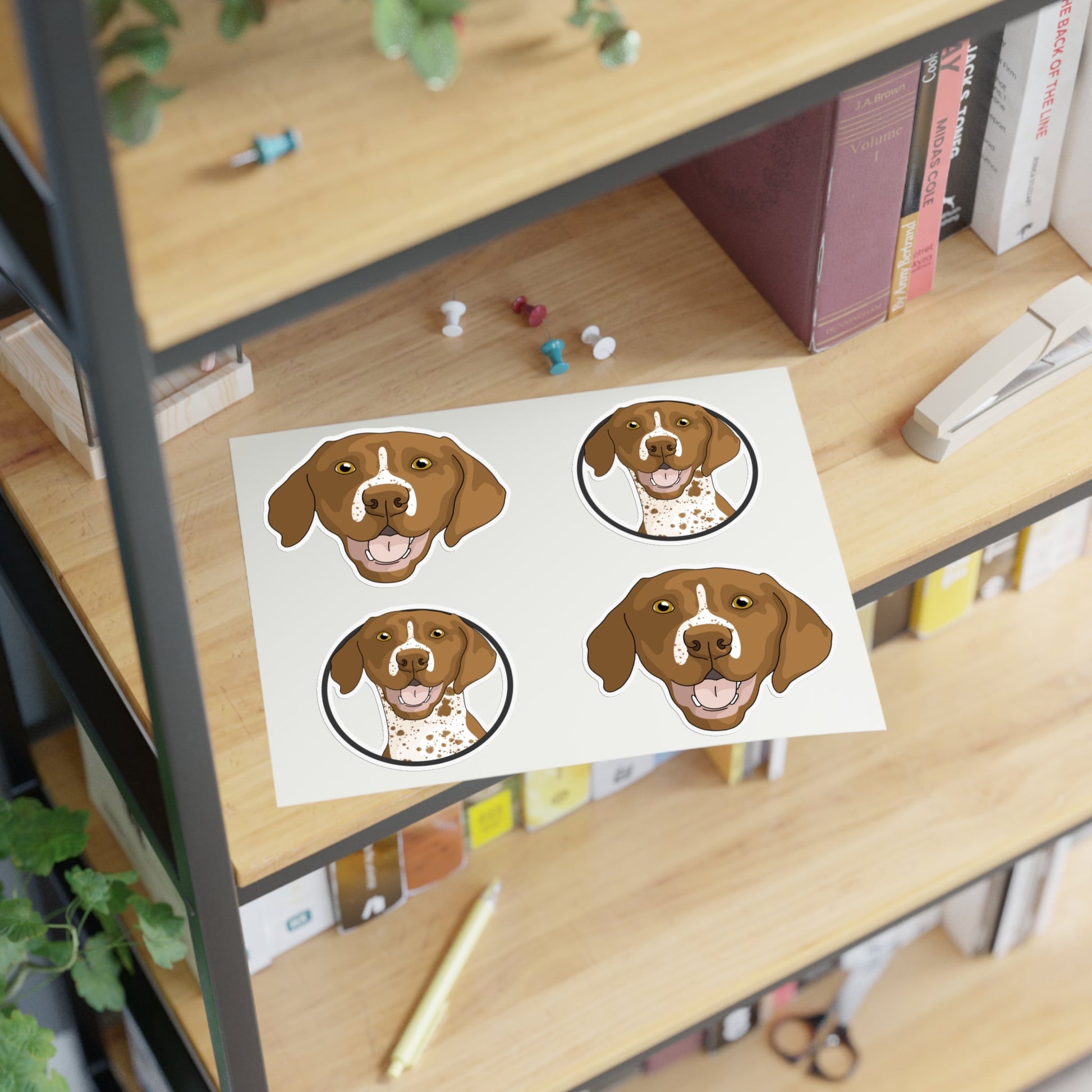 German Shorthair Pointer | Sticker Sheet - Detezi Designs-17486086708637723687