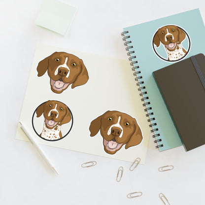 German Shorthair Pointer | Sticker Sheet - Detezi Designs-17486086708637723687