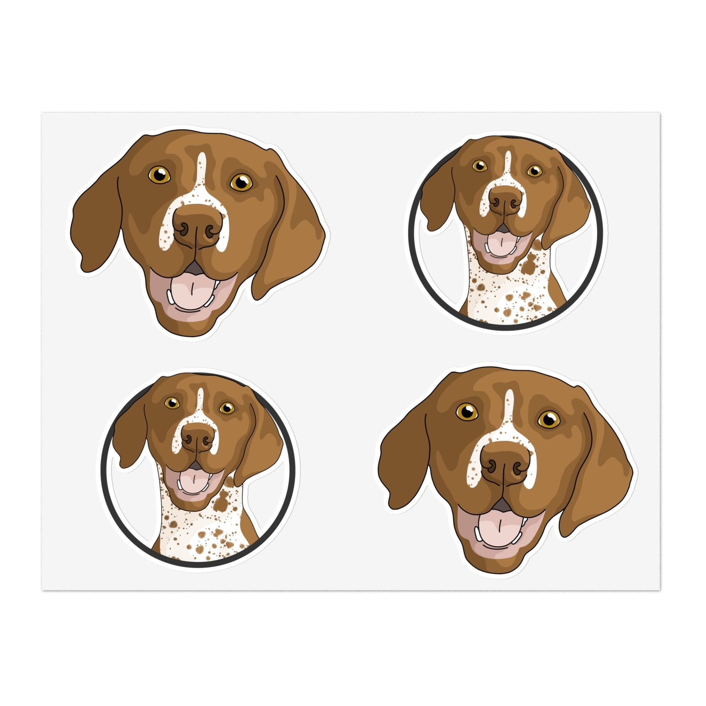 German Shorthair Pointer | Sticker Sheet - Detezi Designs-65749003338608519242