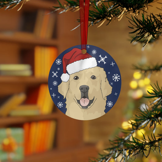 Golden Retriever | 2023 Holiday Ornament - Detezi Designs-25746593188047122122